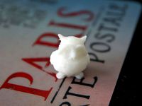 Standing Owl with flat bottom layer by Hackens