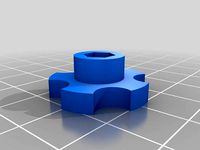M3 double nut thumbwheel by jpaandu