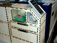 Exhaust Enclosure and Storage Box for Epilog Zing 6030 (Front) by cod3monk
