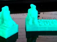 Vigeland sculpture on Duplo compatible brick by danielkschneider
