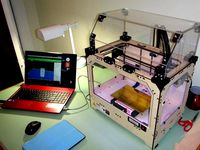 Makerbot Replicator Enclosure (No Laser Needed) by Davecc