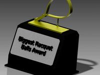 Racquetball Trophy by Masonface