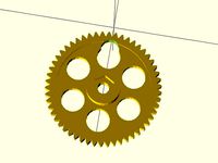 RepRap eMaker Huxley Large Gear Mod by Tony_Hine