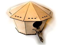 LaserCut - Bird House 2v0 by jtronics