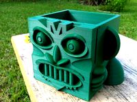 Mayan Cube Head #planter by ecken