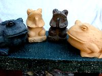 Yoga Frog and Garden Toad by pmoews