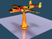 Model airplane Stand by siderits