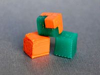 Two Colour Standard Cube, 1mL by Glitch3DModels