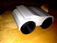 Toy Car with captured wheel (Dualstrusion) by atartanian