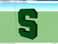 3D Block S Michigan State Logo by AustinL97