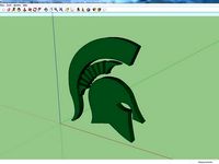 3D Michigan State Logo by AustinL97
