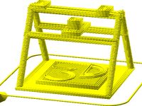 Mini Prusa Mendel Mascot (openscad parametric) by evandronet