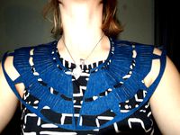 Patterned Denim Collar by ceinorsadler