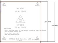 Prusa's PCB Heatbead Mk1 DXF, PDF and JPG drawing by tlalexander
