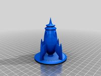 Spaceship Pudge with Flying Saucer Base by BSchuler