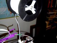 Prusa Mendel Filament Spool Holder by belrius