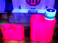 Travel AA and AAA battery holder by scanner