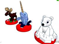 Canadian animals set for children  #Chess   by MorenaP