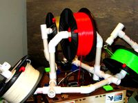 Multi-Spool PVC Filament Holder on Top by Belfry