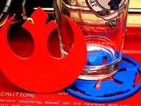 Empire and Rebellion drink coaster set by TheCase