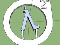 Half Life 2 Keychain Logo by louvillian
