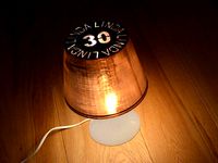 Texted lampshade for Ikea LAMPAN by MaakMijnIdee