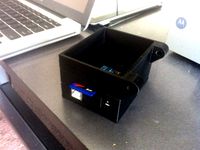 Tall Hinged Arduino Case With SD Card Slot by bvesperman