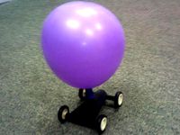Balloon powered Jet Car by AphoticJezter