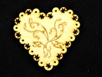 Wooden Heart Ornament by MichelleP