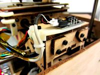 X-axis strain relief and build platform wire guide by Ellindsey