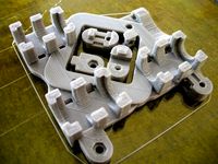 Lm8uu X Carriage with Fan Mount for Prusa Mendel by GregFrost