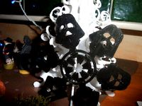 Simplified 3d Printable Darth Vader Snowflake Ornament by watsdesign