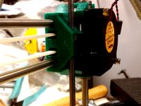 Cooling fan for Emaker Huxley X idler with LM6UU bearings by Weldingrod1