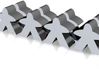 Set of 8 normal-sized Carcassonne meeples by fasaxc