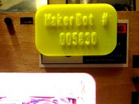 Makerbot Name Tag For ToM by jetty