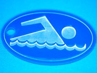 Swim Keychain by carlyk