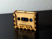 Cassette Tape Holder for SD Cards by 4volt