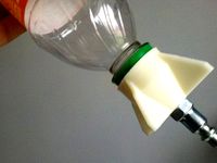 Water Rocket (Bottle Rocket) Adapter With Fins by kludgemonkey