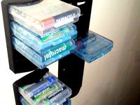 Wall Dock for AA and AAA plastic storage boxes by eried