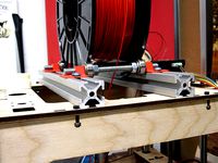 Filament spooler with 80/20 by