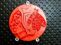 Blackhawks Indian Head Logo Raised by drgangles