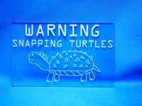 Warning Snapping turtles by SeanL