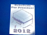 RoboDude For President Plate by Z_Solutions