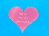 Heart Name Plate by sarahashley