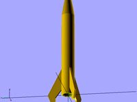 Model Rocket Kit (nose+body w/ fins) for Engine C6-0 by levincoolxyz