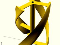 Parametric helical Darrieus vertical axis wind turbine by qharley