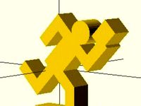 Standing orienteering figure by morits