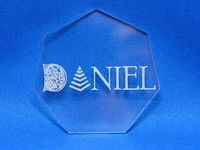 Daniel Name clear plate by Zeltin