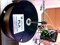 Simple 608 bearing spool holder for Ultimachine spools by epengr