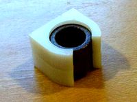 Laser cut bushing holder for SAE Reprap Prusa by spoogle